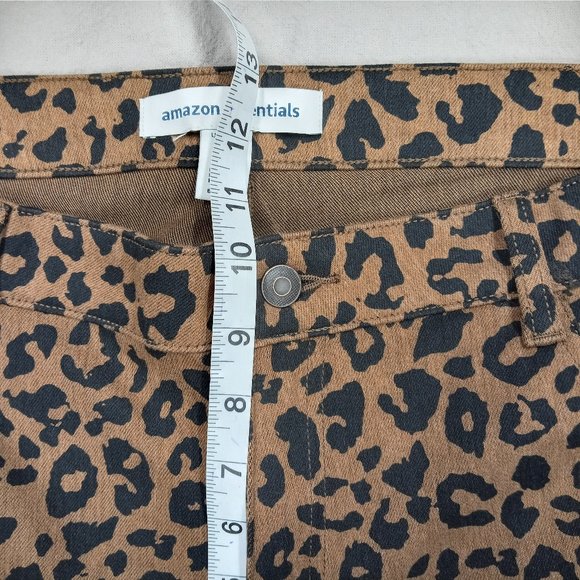 Amazon Essentials Women's NWT Skinny Jeans Size18 Animal Print Mid Rise Stretch - Picture 7 of 12